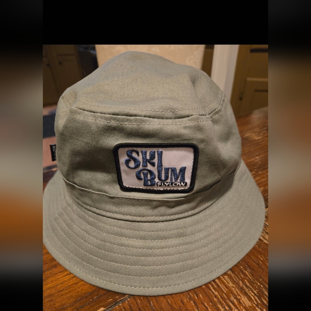 Ski Bum Olive Green Bucket Hat